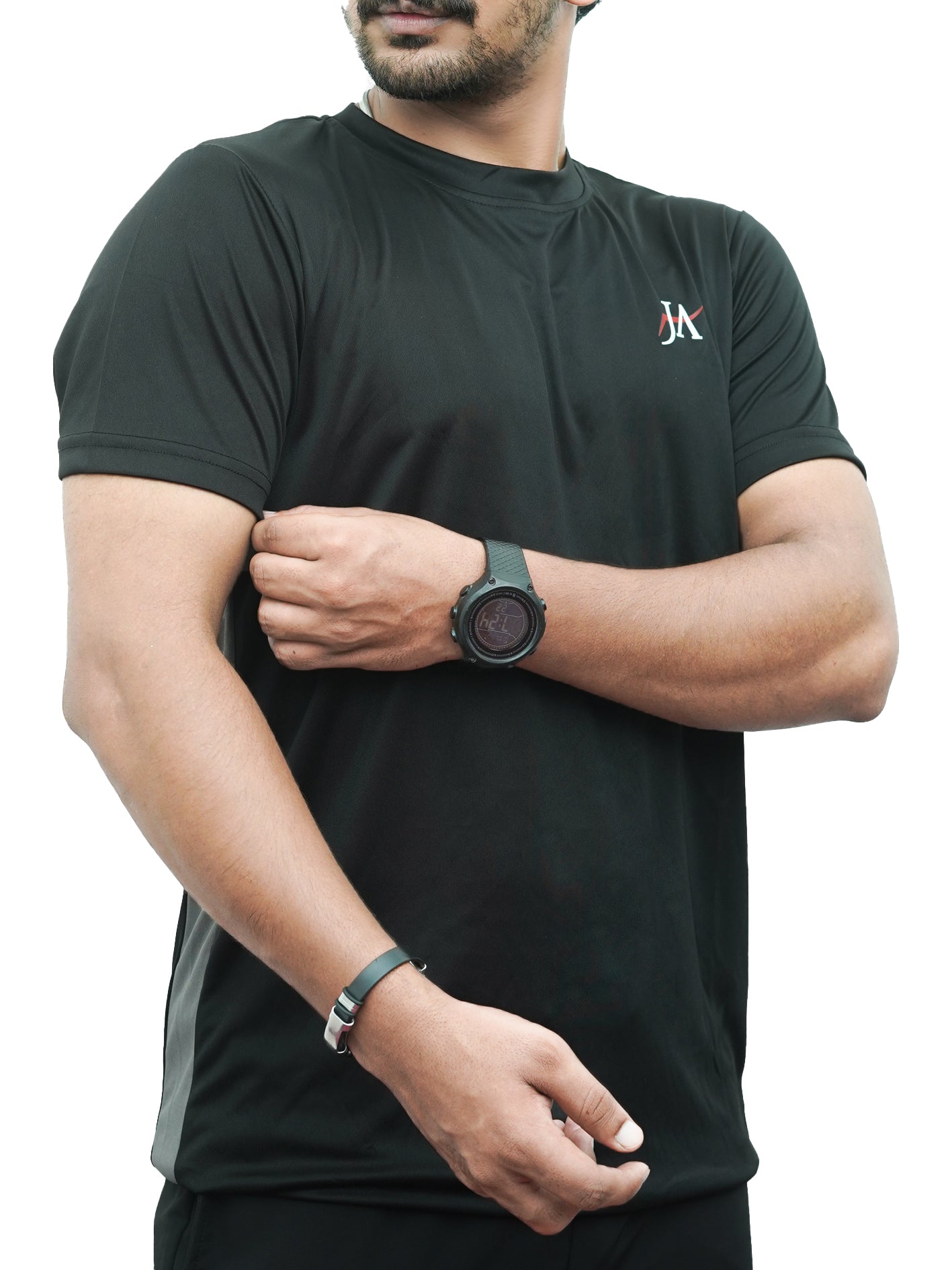 Black DRI-FIT Tshirt & Trouser Tracksuit
