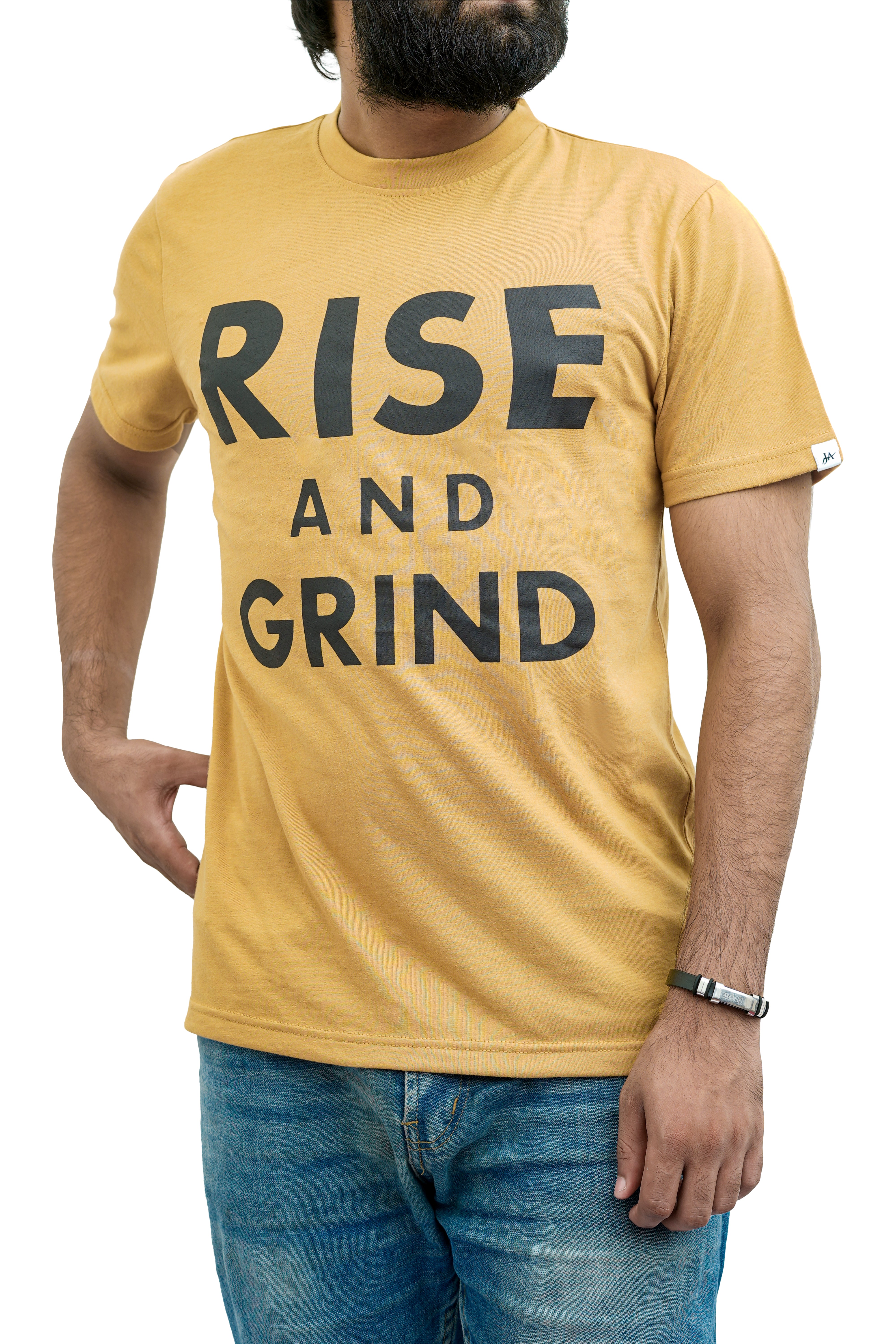 Rise & Grind Yellow Tee