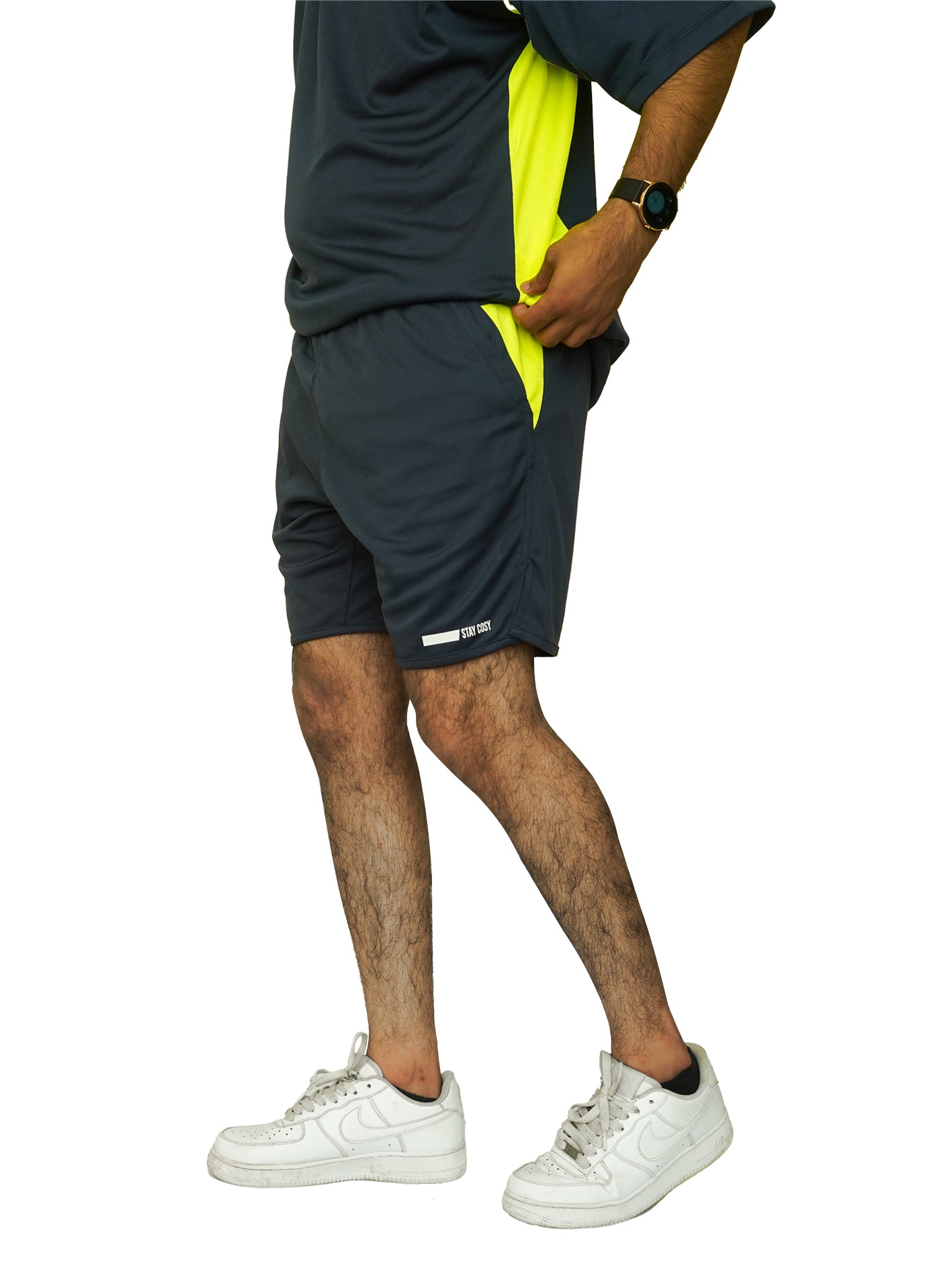 Dry Fit Shirt and Short Track Suit with Side Panels