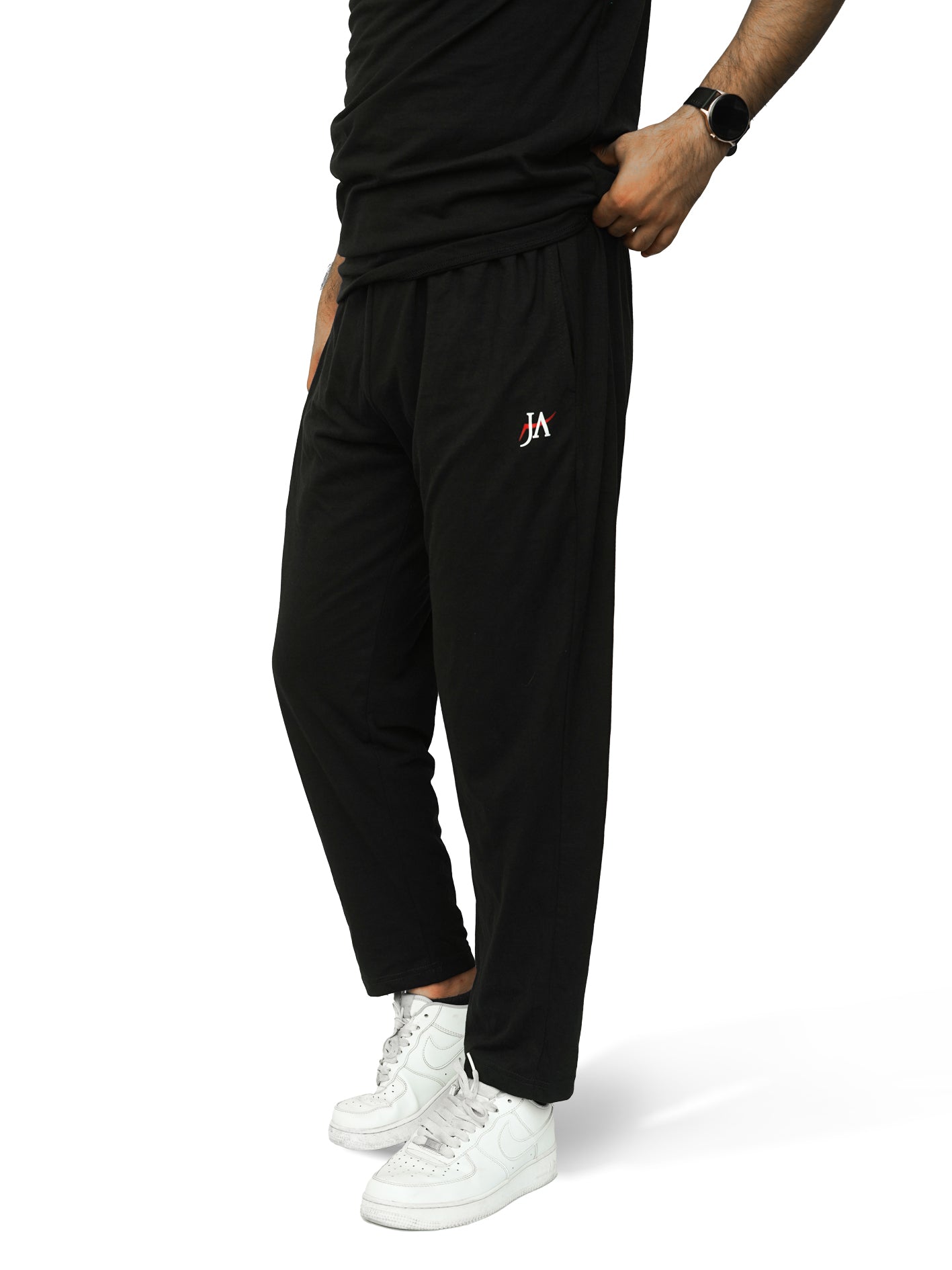Elite Comfort-100% Cotton Black Tracksuit