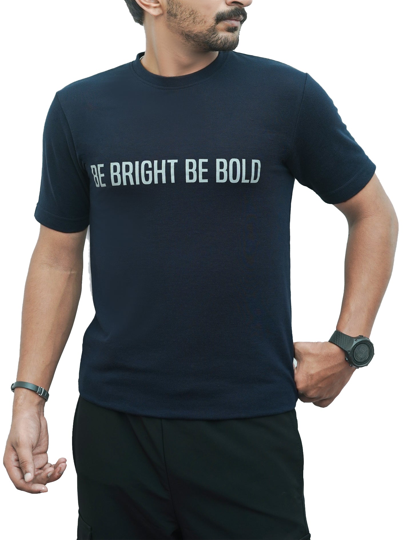 Be Bright Navy Tee