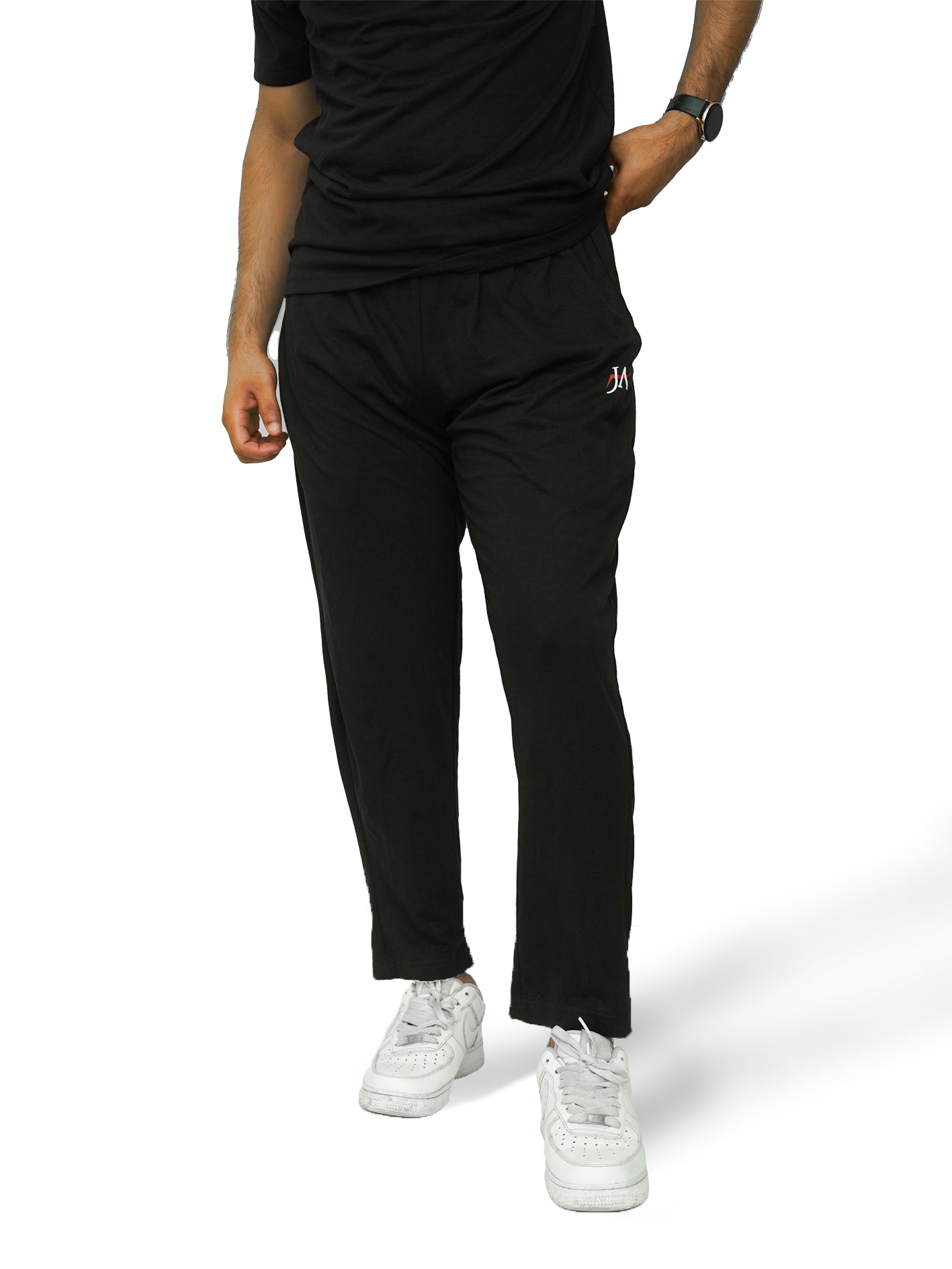 Elite Comfort-100% Cotton Black Tracksuit