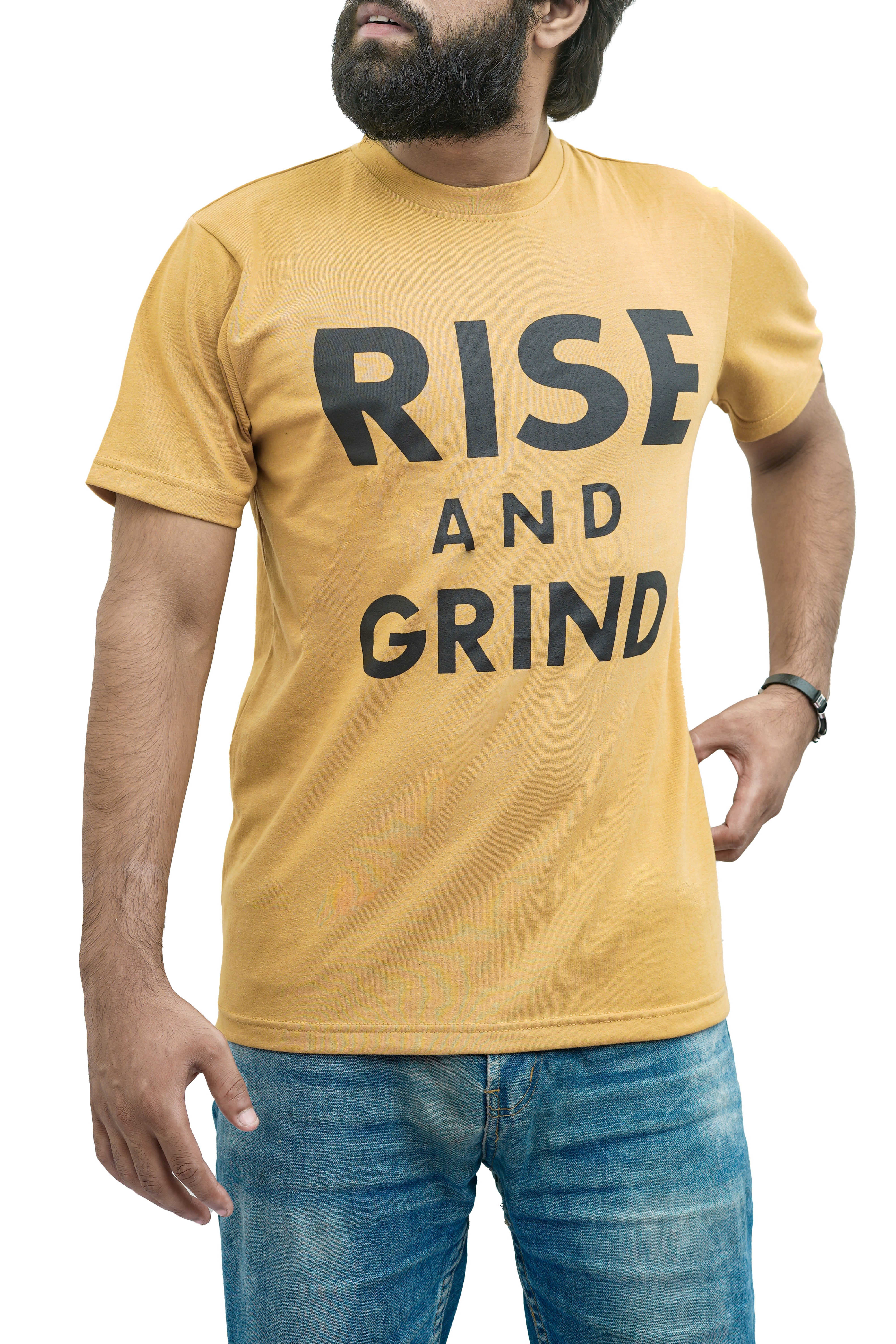 Rise & Grind Yellow Tee