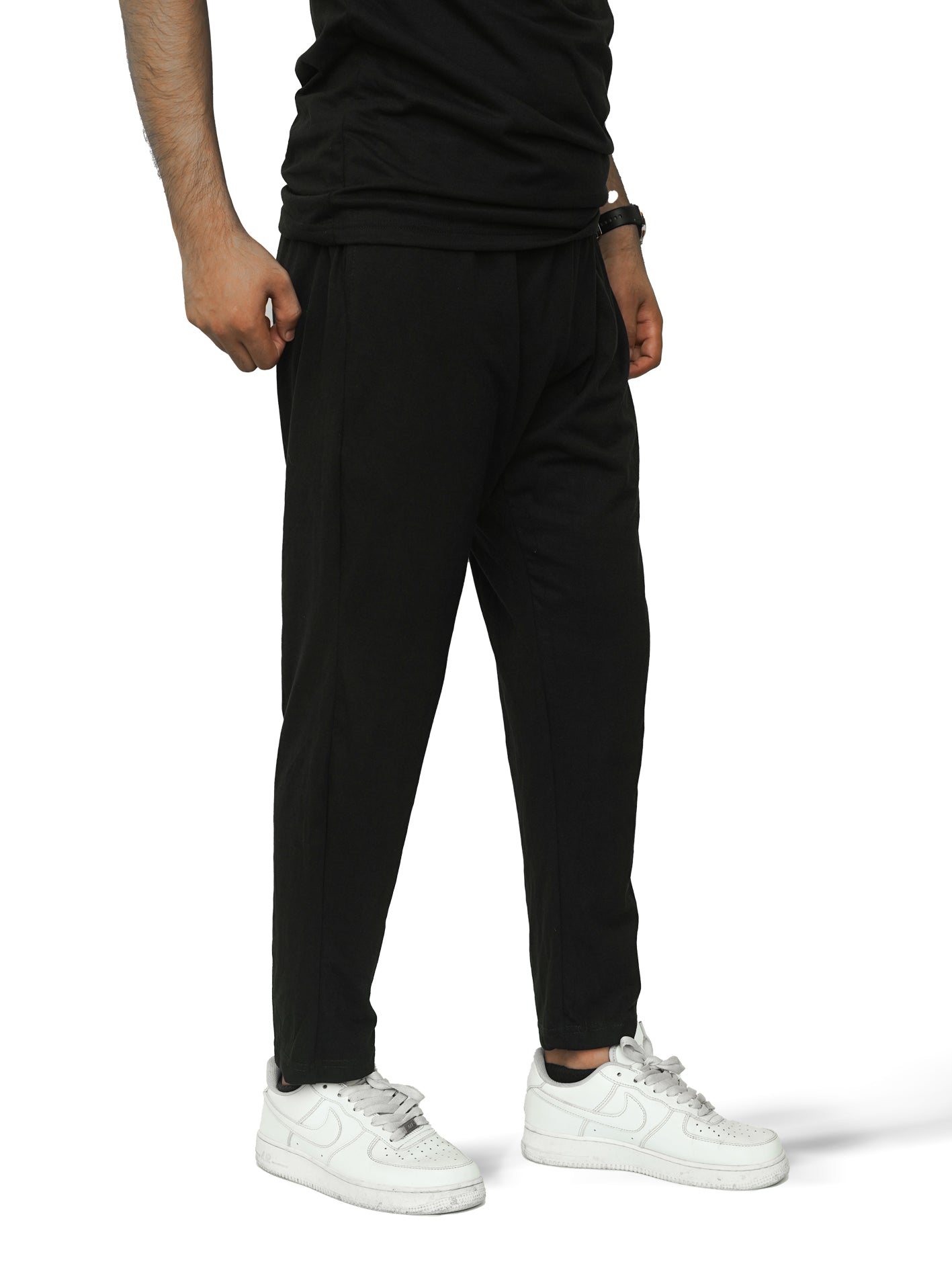 Elite Comfort-100% Cotton Black Tracksuit