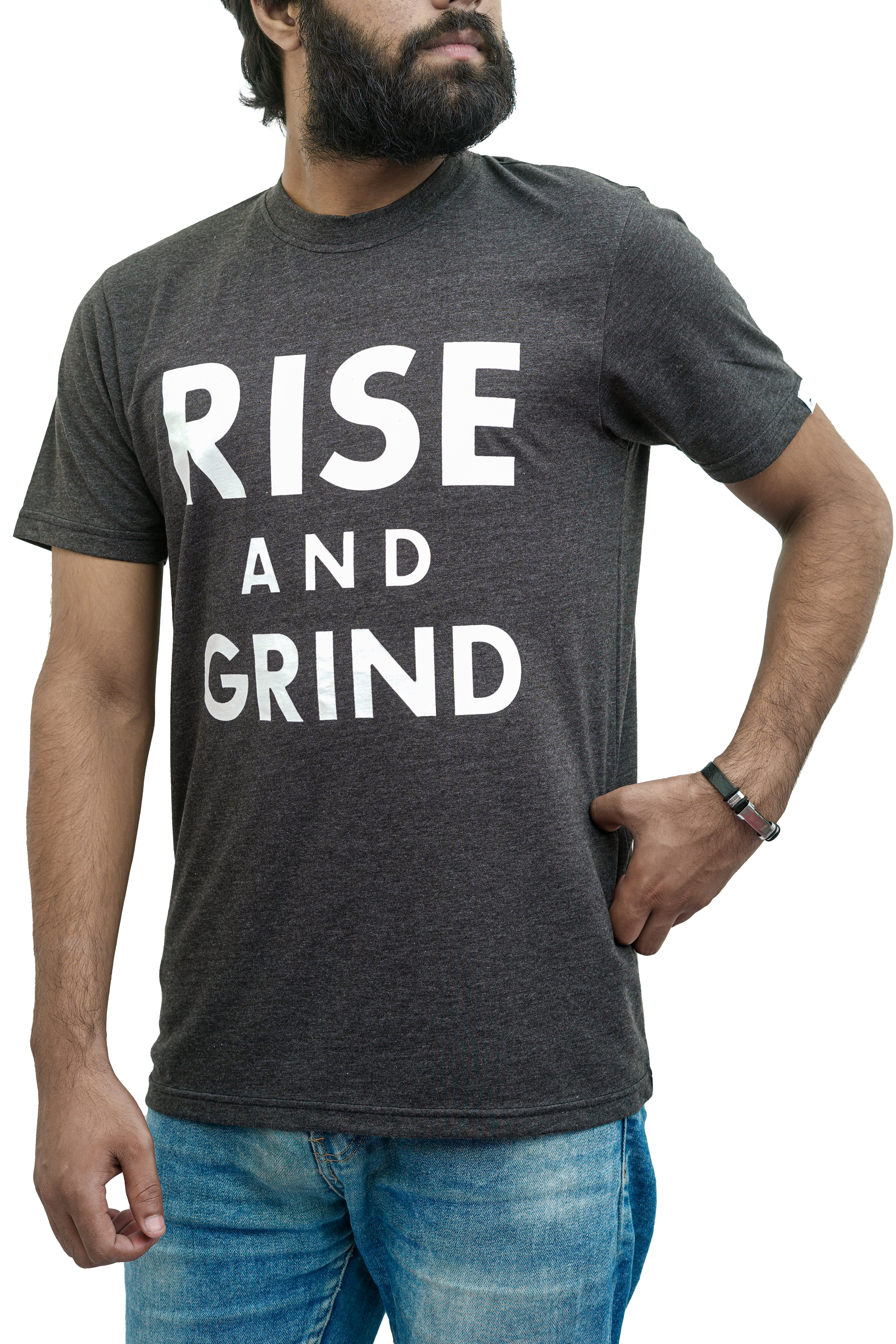 Rise & Grind Grey Tee