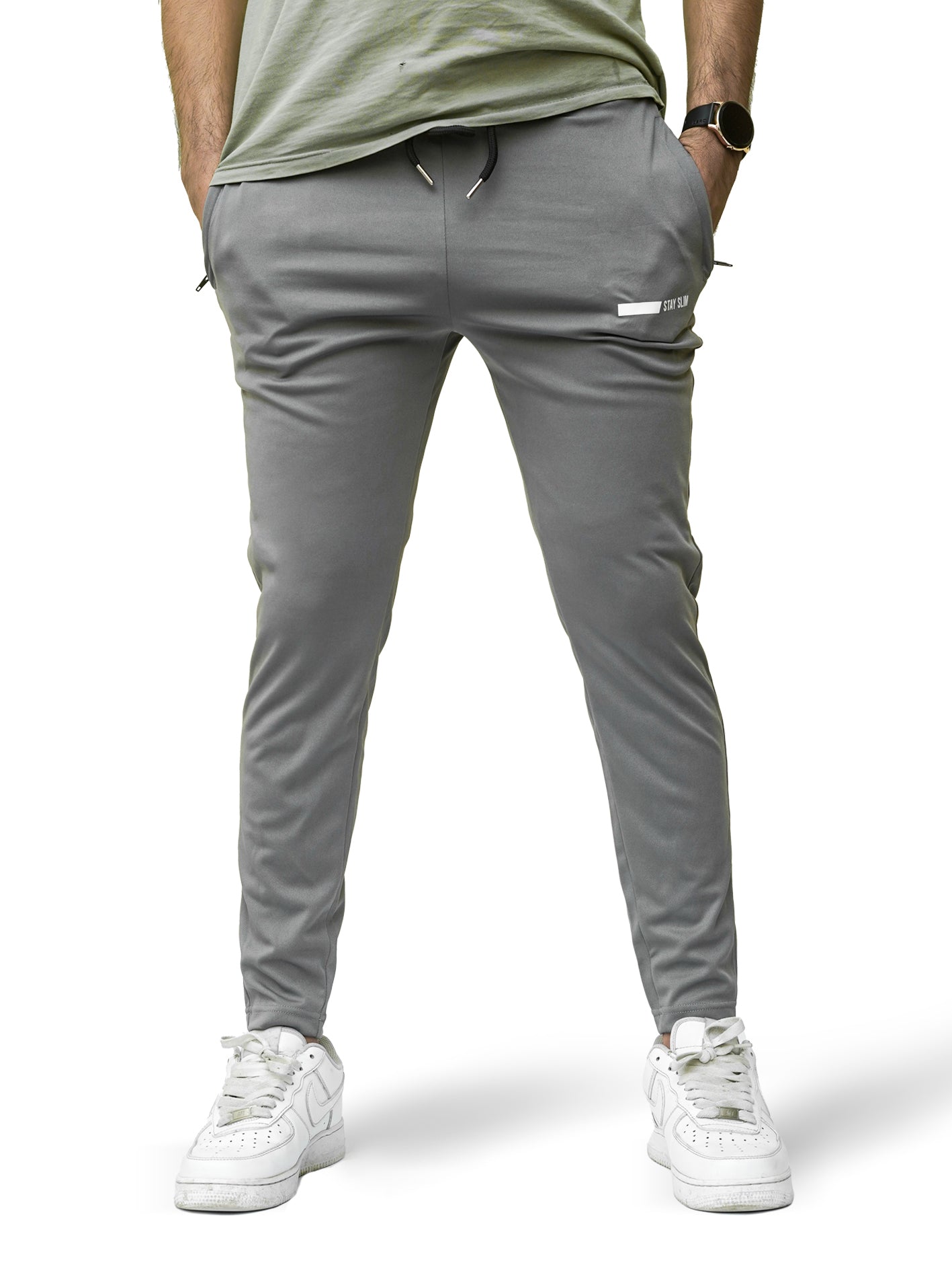 Grey Premium Micro Relaxed Fit Trousers