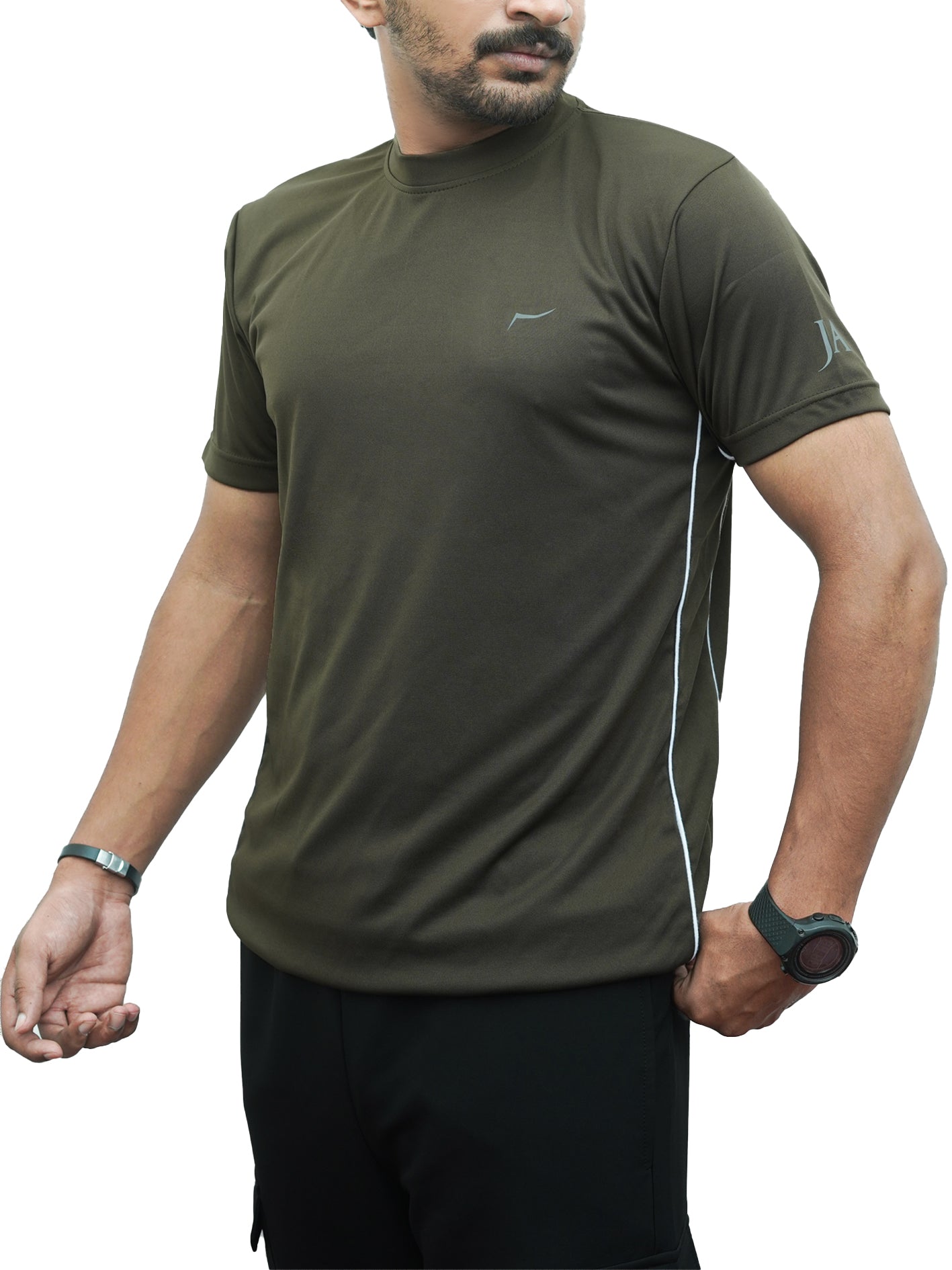 Olive DRI-FIT Tshirt & Trouser Tracksuit
