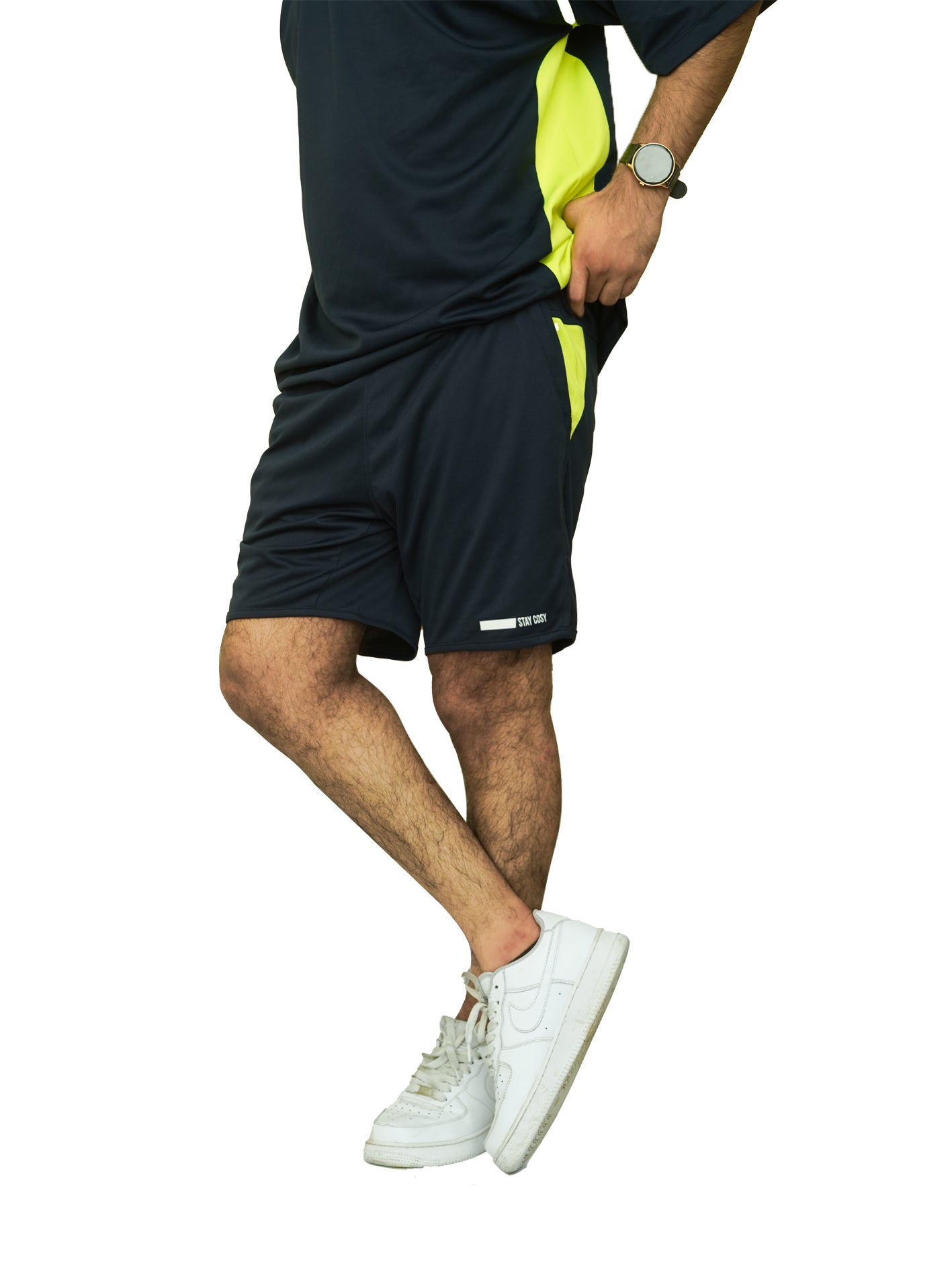 Dry Fit Shirt and Short Track Suit with Side Panels