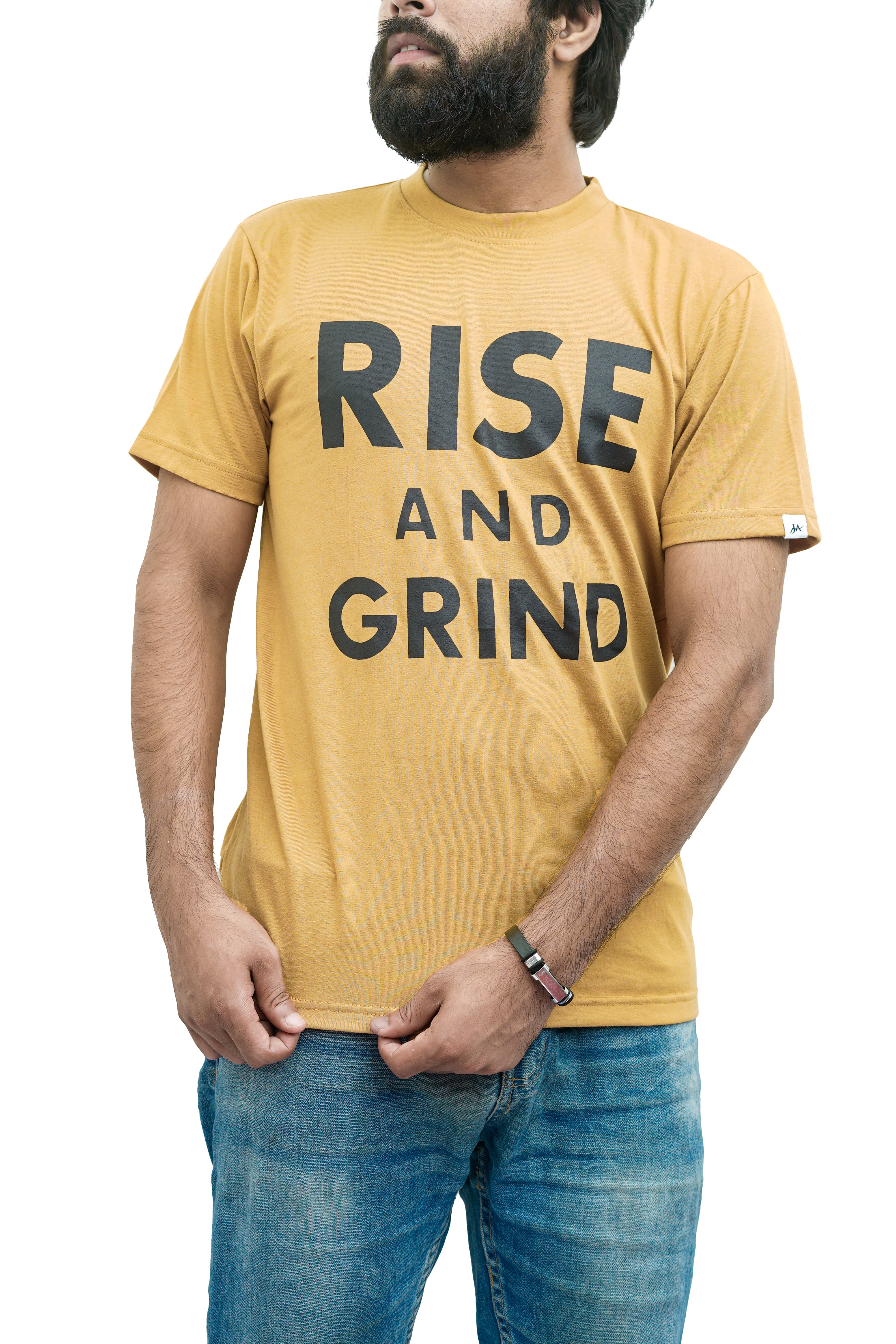 Rise & Grind Yellow Tee