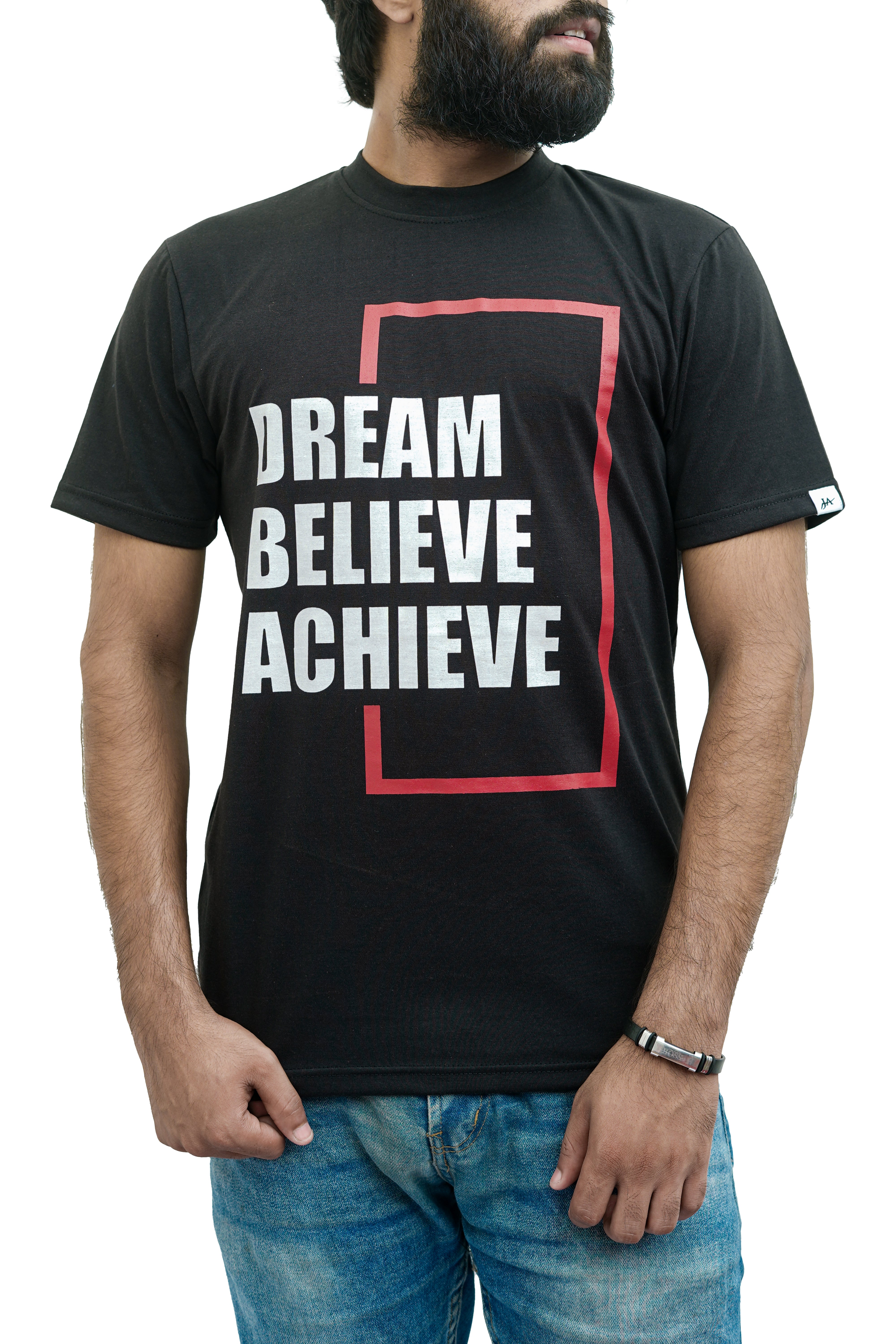 Dream Believe Achieve Black Tee