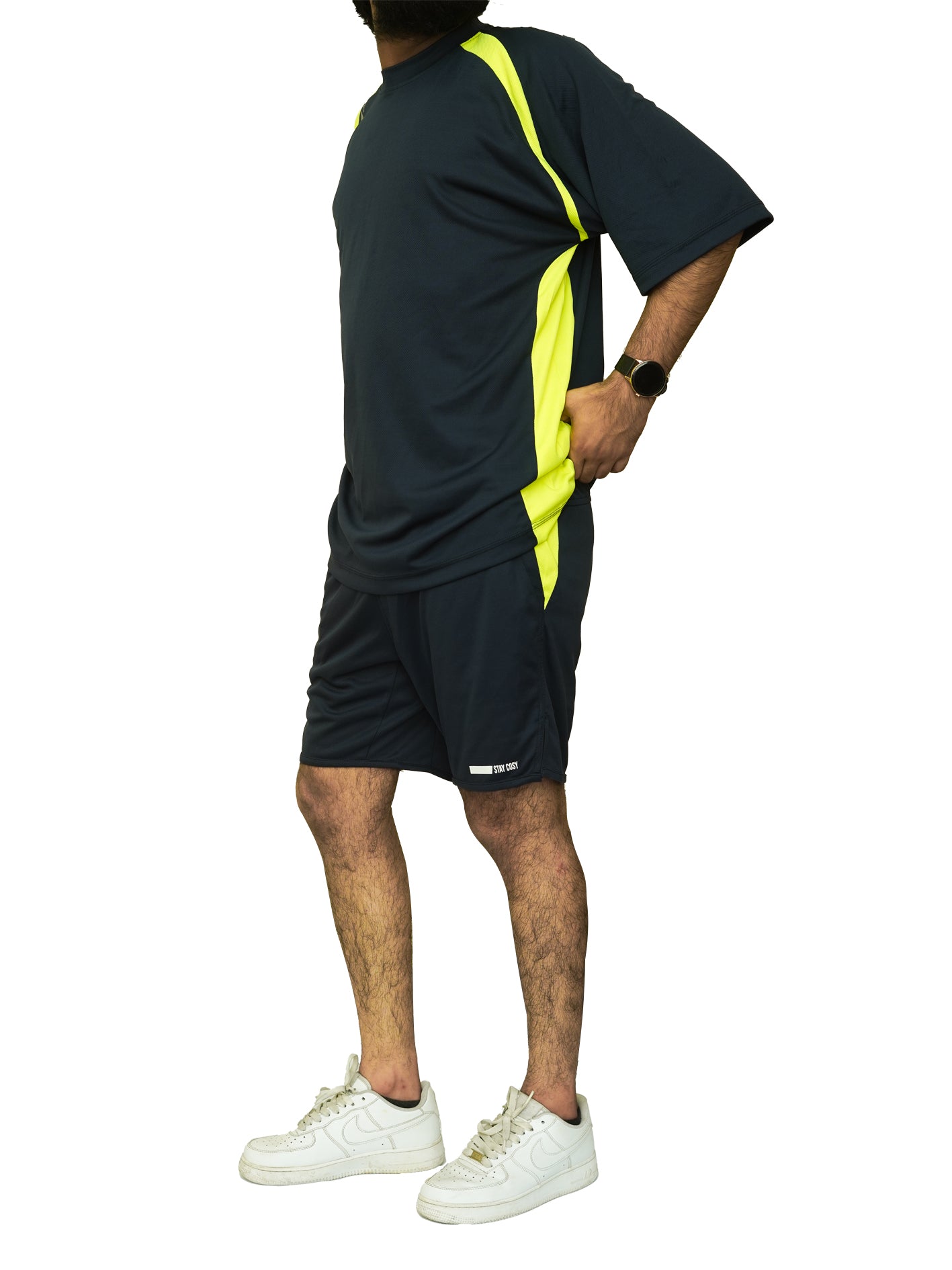 Dry Fit Shirt and Short Track Suit with Side Panels