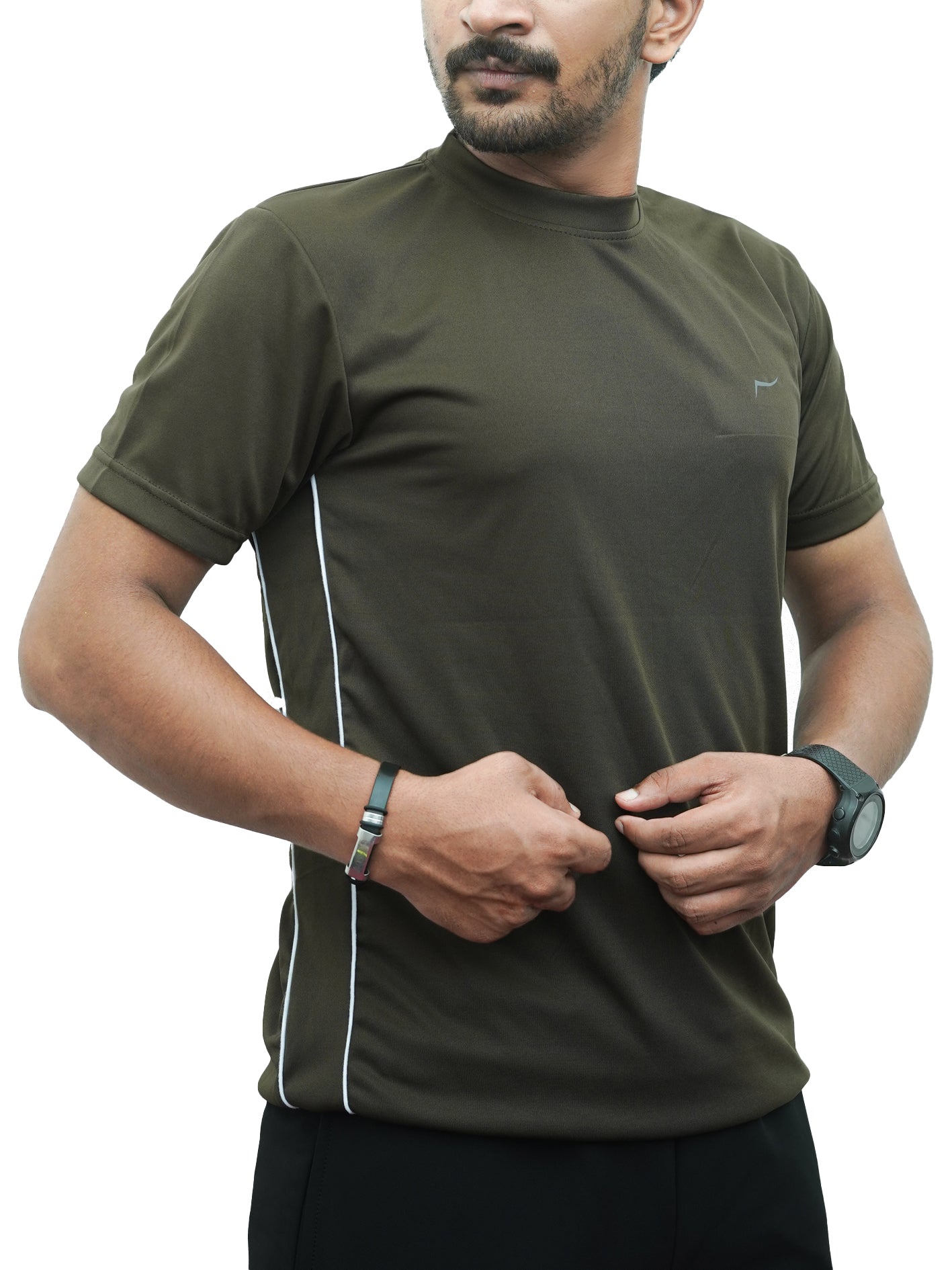 Olive DRI-FIT Tshirt & Trouser Tracksuit