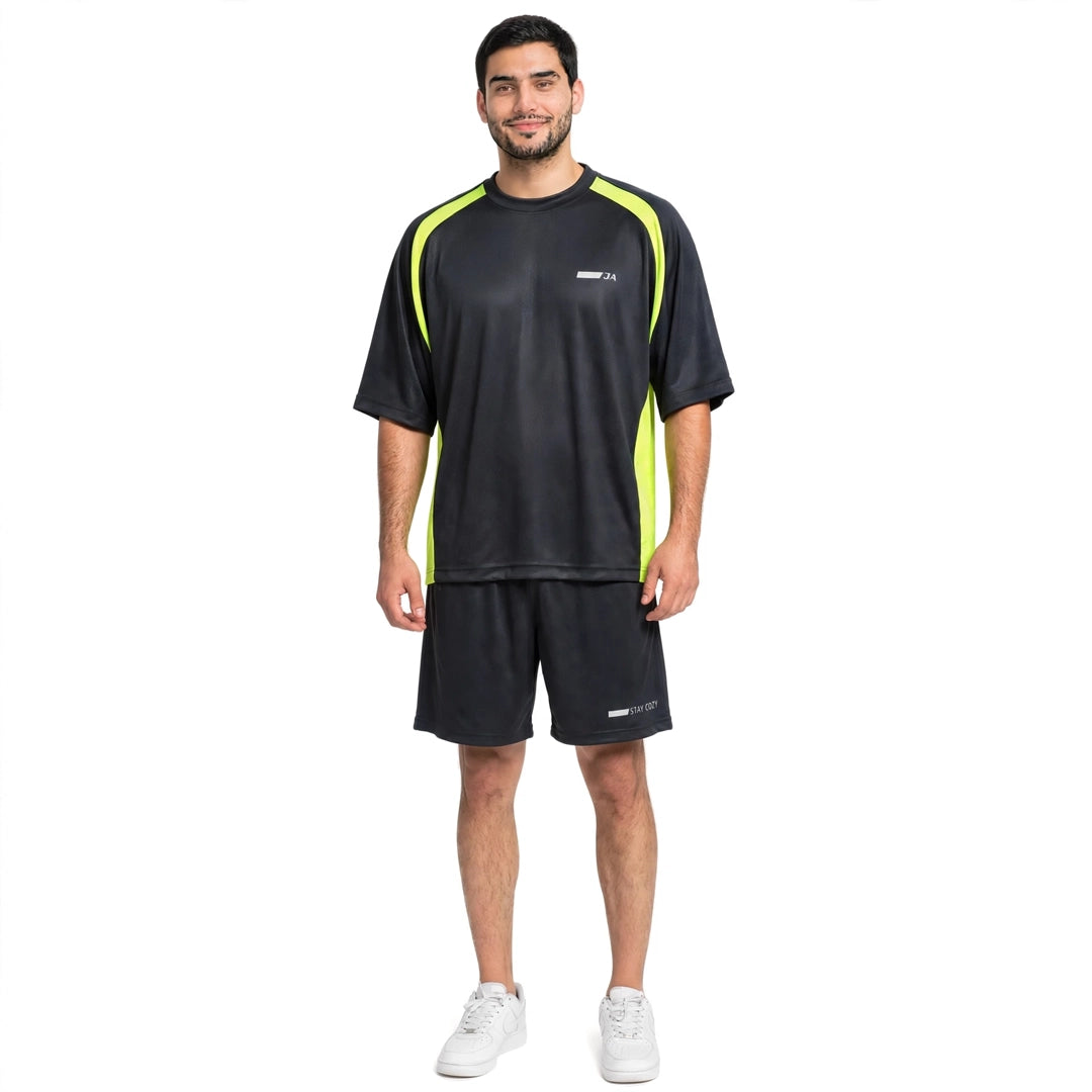 Neon Shadow Oversized Activewear Set