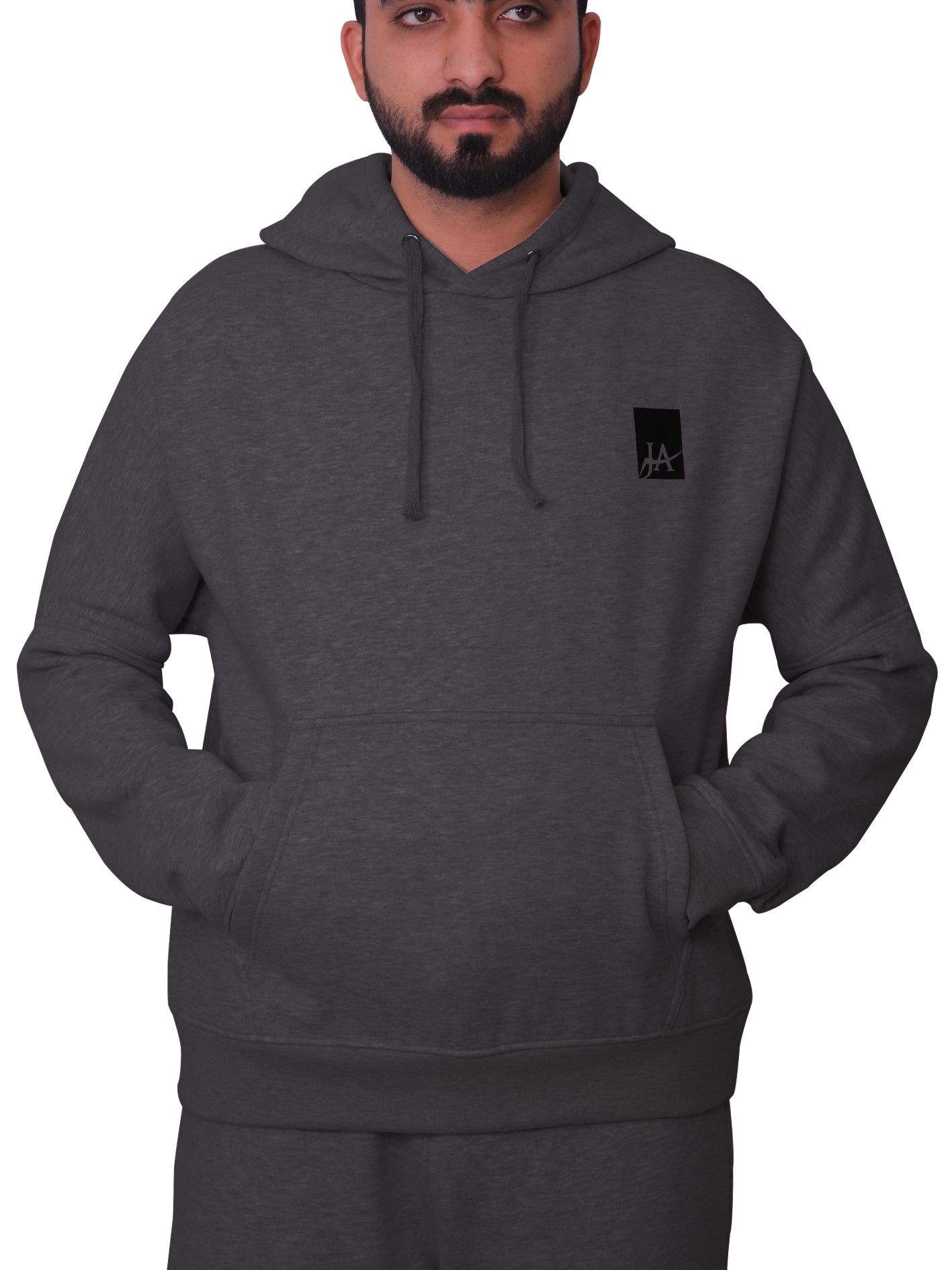 Baggy Hoodie & Cargo Trouser Tracksuit – Charcoal