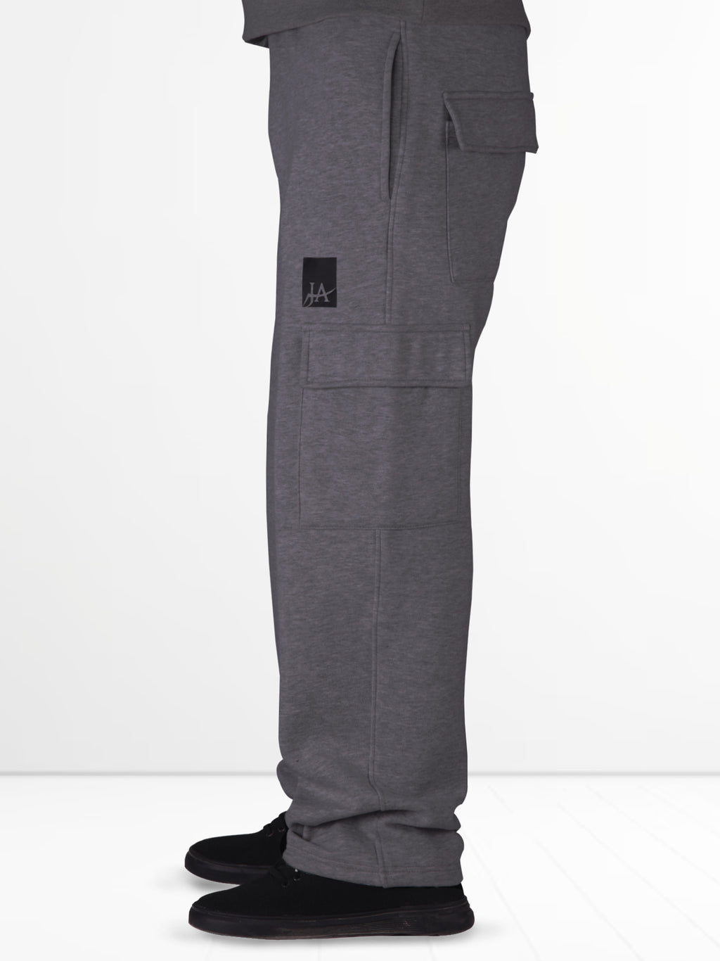 Baggy Hoodie & Cargo Trouser Tracksuit – Charcoal
