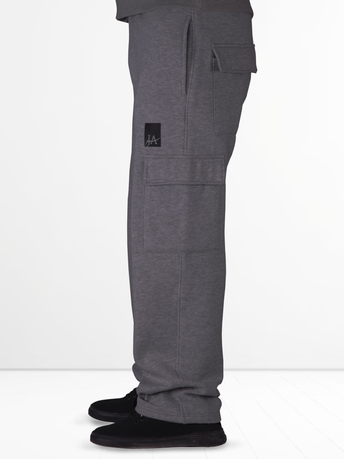 Baggy Hoodie & Cargo Trouser Tracksuit – Charcoal