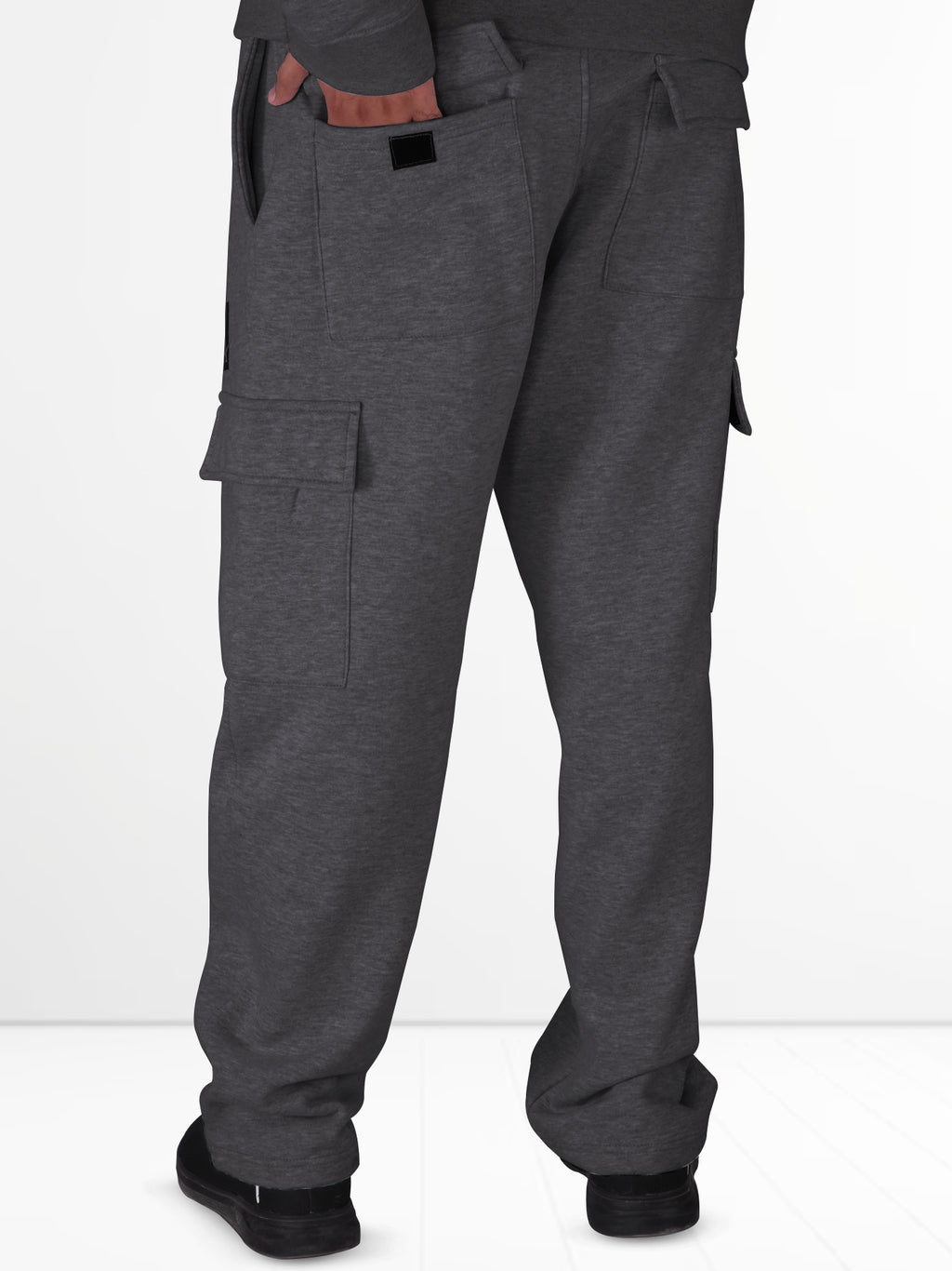 Baggy Hoodie & Cargo Trouser Tracksuit – Charcoal
