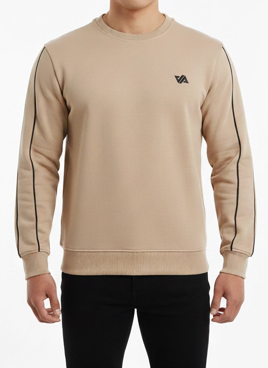 Made in Pakistan Beige Graphic Sweatshirt