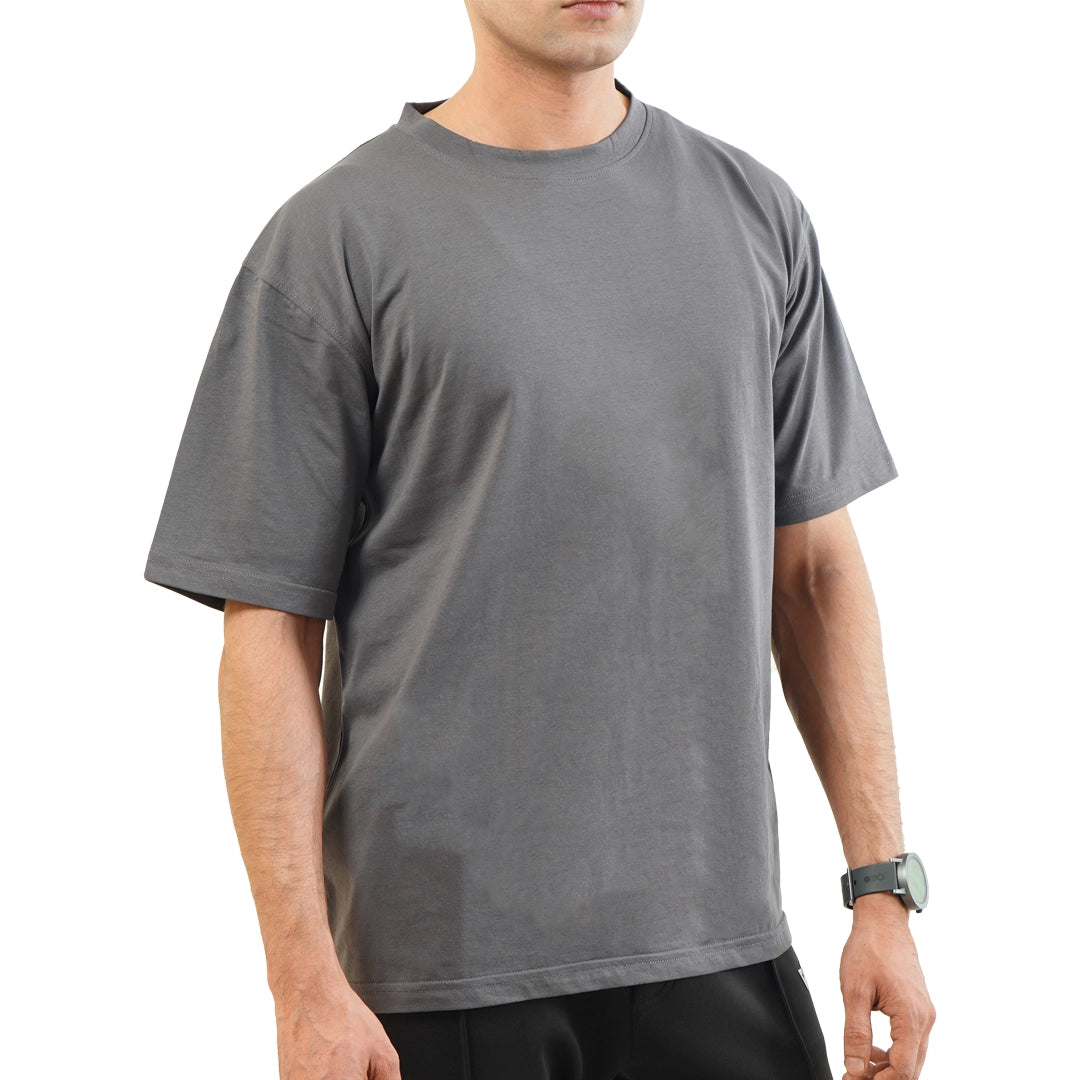 Men gray oversize t-shirts ja apparel