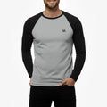 HTR-Grey & Black Raglan