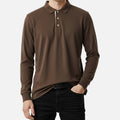 Brown Full Sleeves Polo T-Shirt