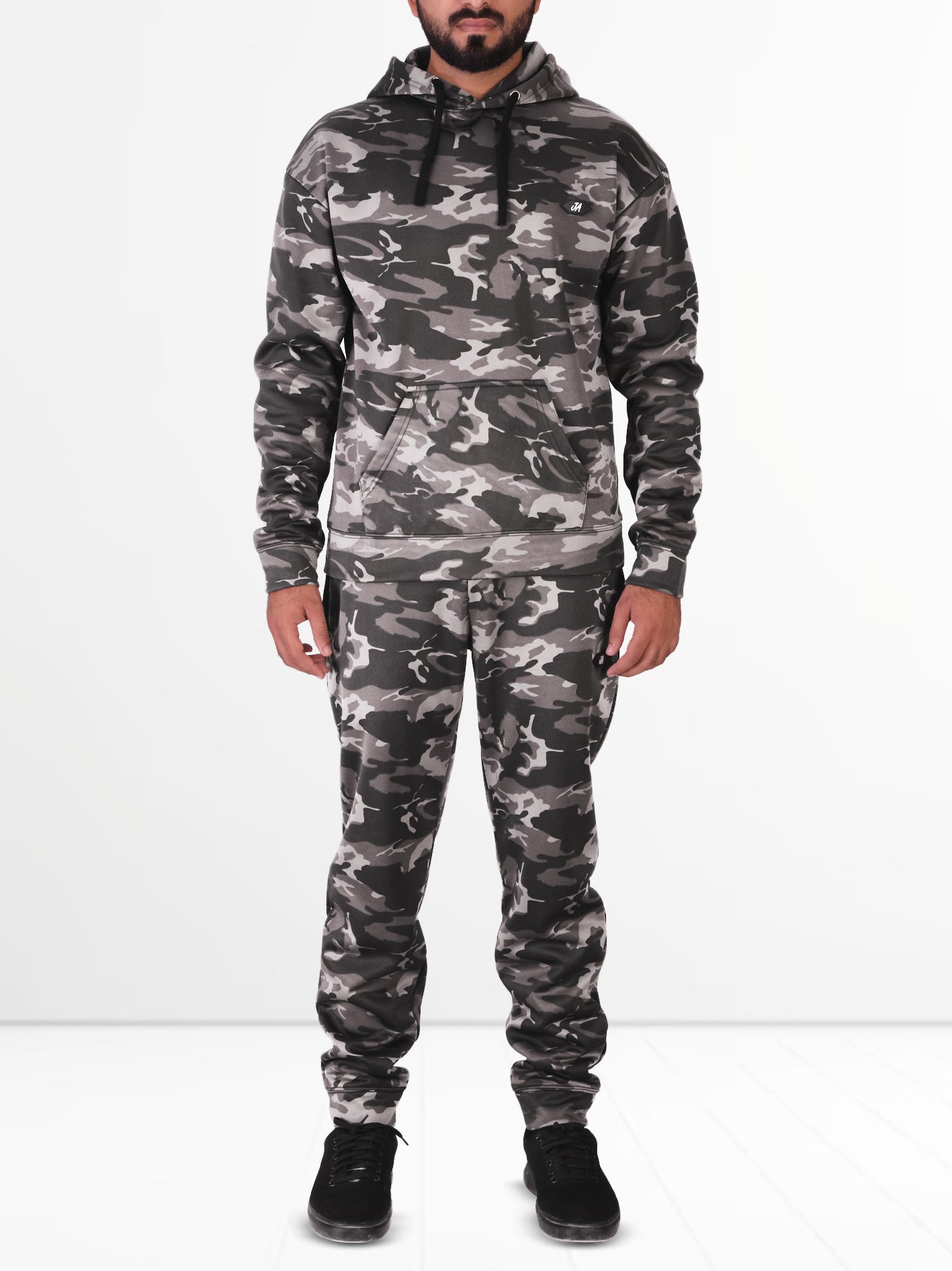 Camo Fleece Tracksuit – Hoodie & Trouser Set