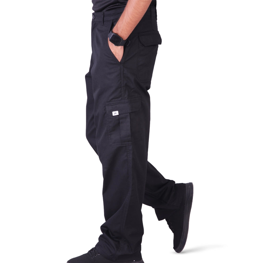 Six Pockets Cargo Trouser - Black
