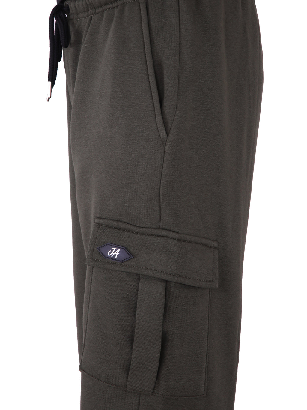 Cargo Cotton Fleece Trouser - Olive