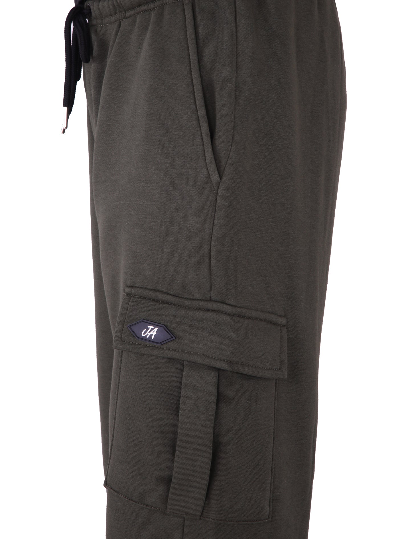 Cargo Cotton Fleece Trouser - Olive