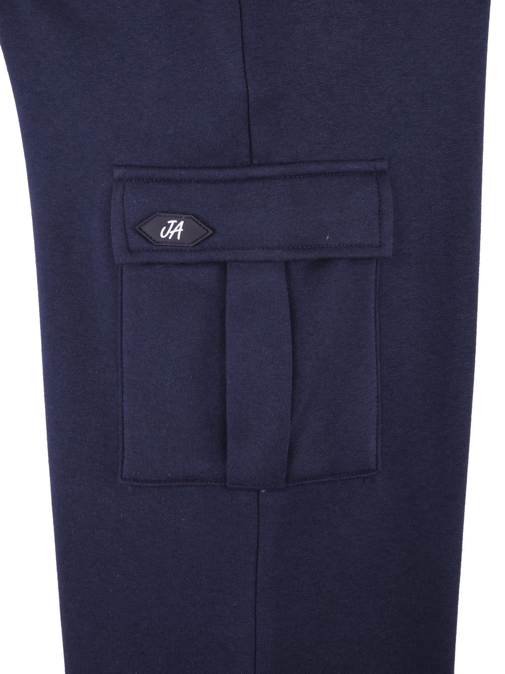 Cargo Cotton Fleece Trouser - Navy