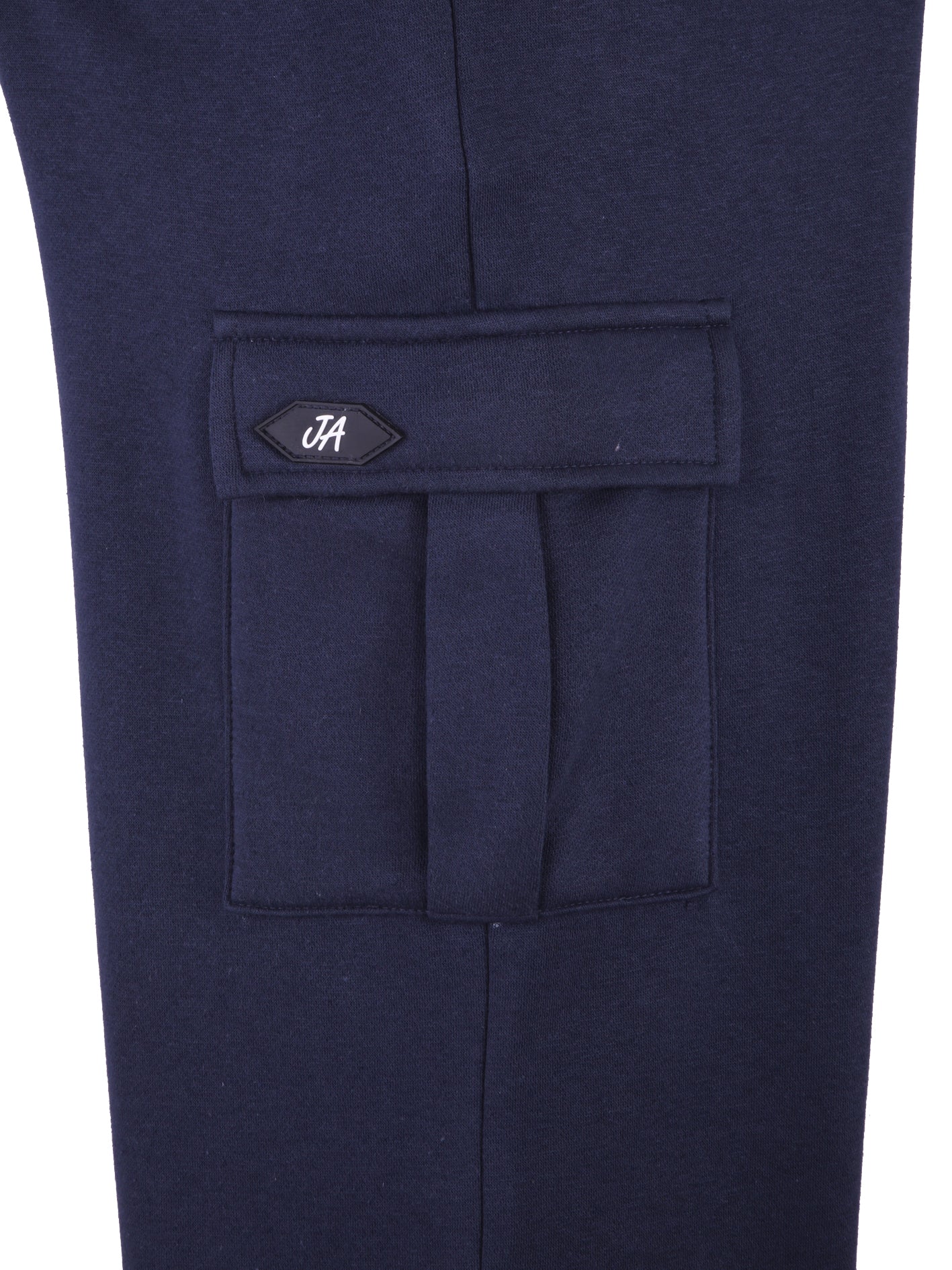 Cargo Cotton Fleece Trouser - Navy