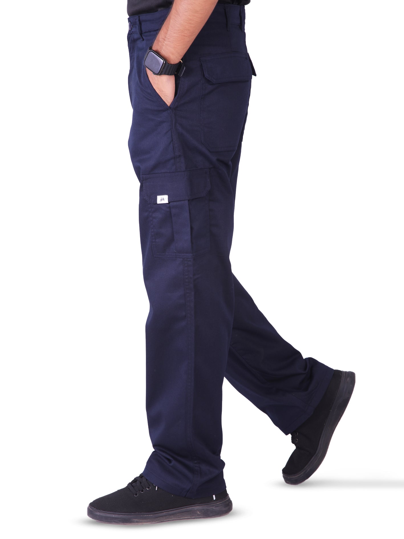 Six Pockets Cargo Trouser - Navy