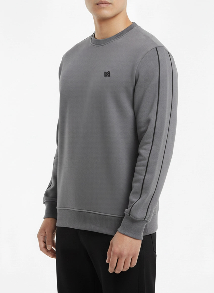 Made in Pakistan Grey Graphic Sweatshirt