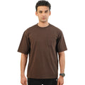 Brown Oversize T-Shirt with Pocket