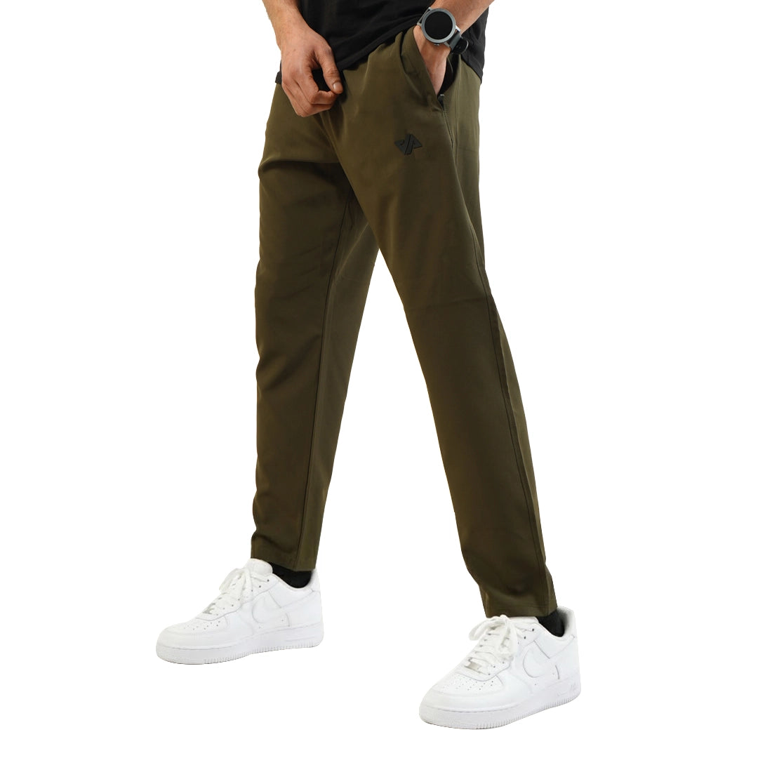 Olive Premium Micro Straight Fit Pants
