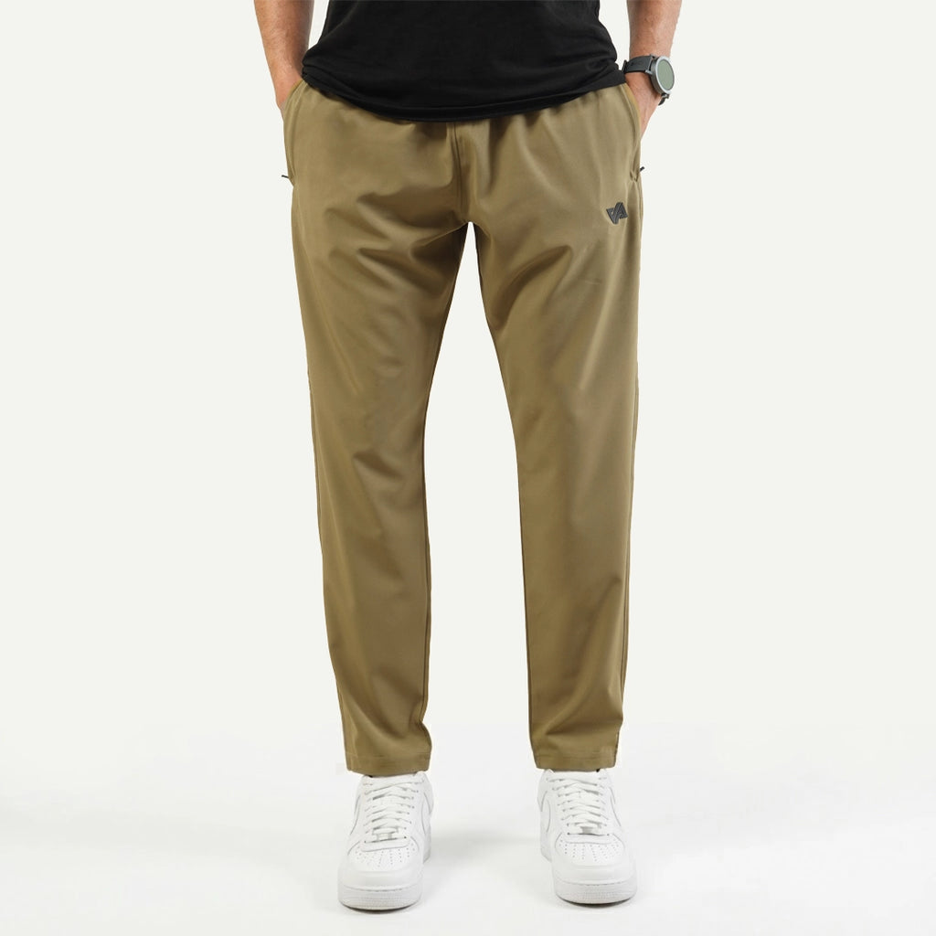 Khaki Premium Micro Straight Fit Pants