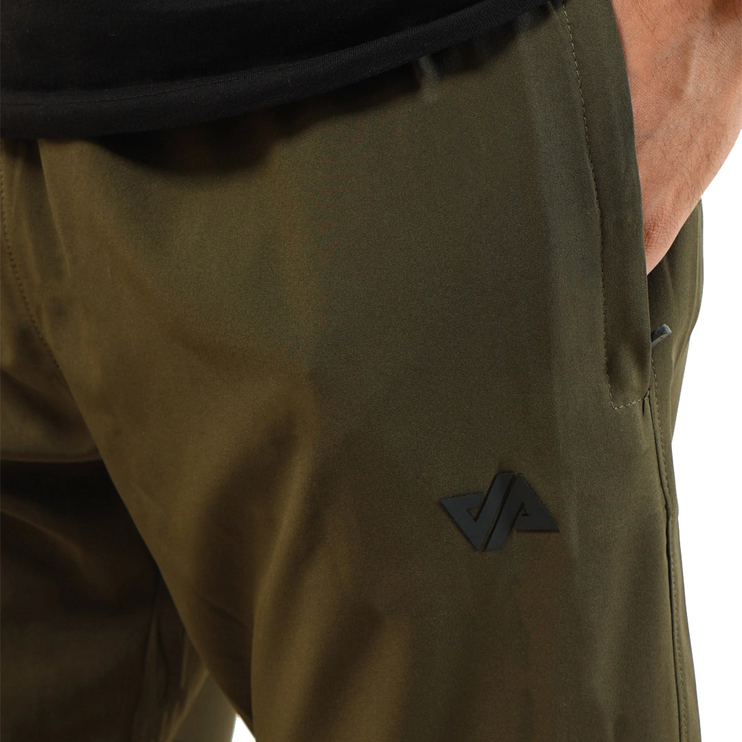 Olive Premium Micro Straight Fit Pants
