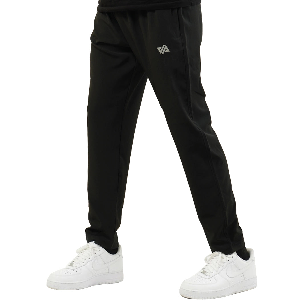 Black Premium Micro Straight Fit Pants