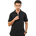 Black Polo with Metal Zipper
