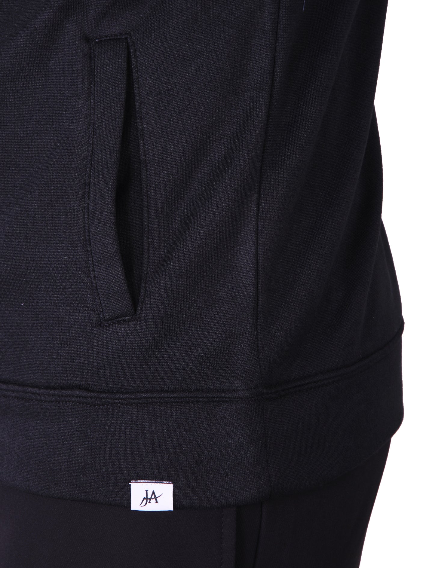 Classic Jet Black Polar Fleece Hoodie