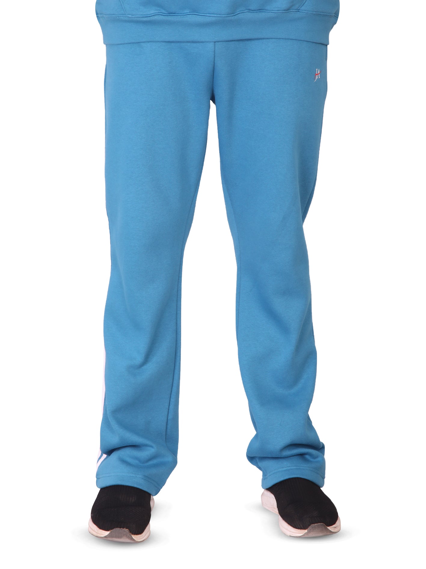 Oversized Fleece Striped Tracksuit - Hoodie & Trouser Set