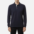 Navy Full Sleeves Polo T-Shirt