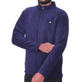 Navy Polar Fleece ZIP Pullover with Dual Side Zipper Pockets
