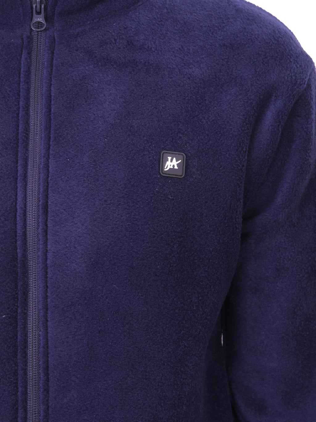 Navy Polar Fleece ZIP Pullover with Dual Side Zipper Pockets