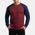 Raglan Navy Sleeves Sweatshirt