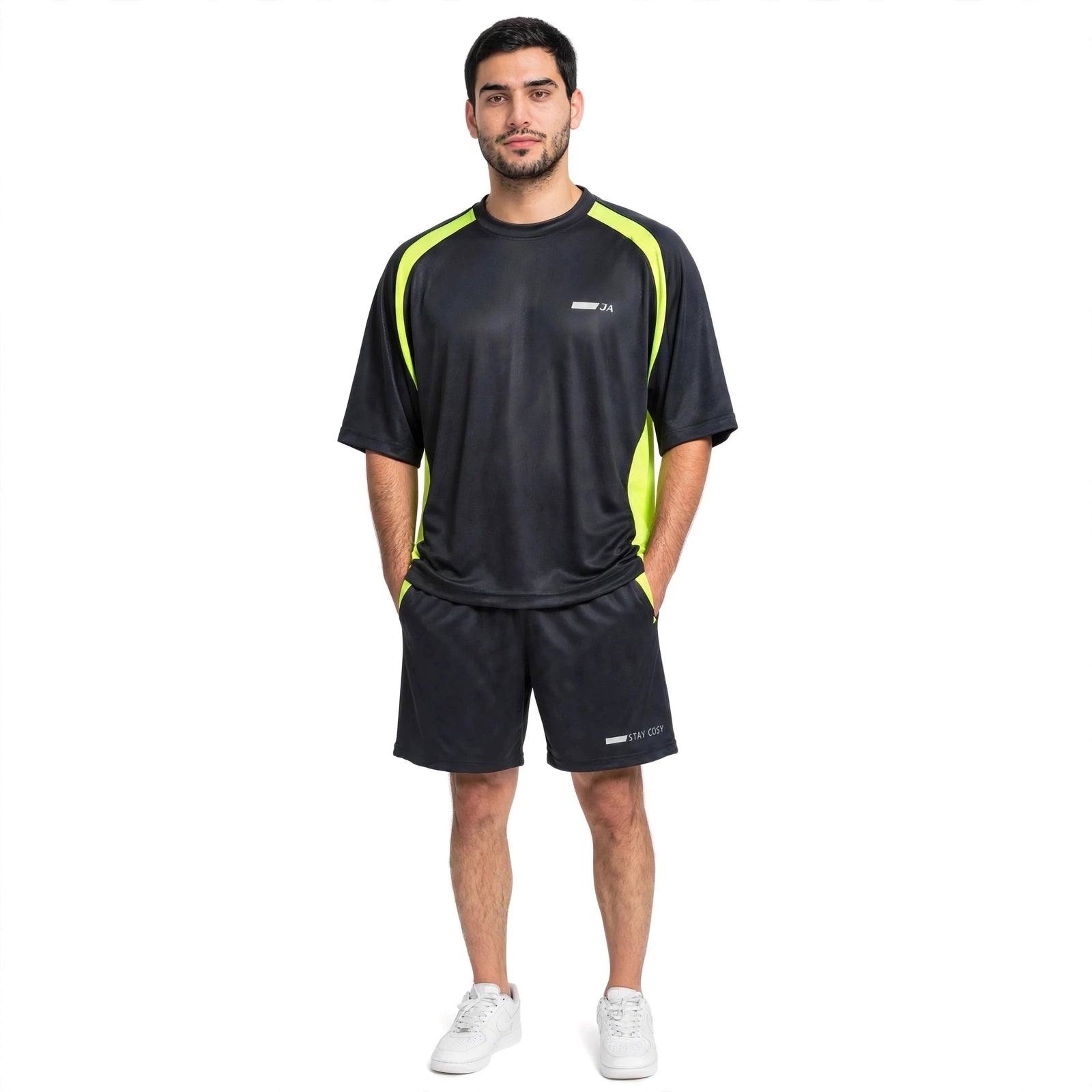 Neon Shadow Oversized Activewear Set
