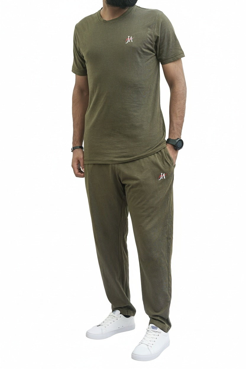 Elite Comfort-100% Cotton Olive Drab Tracksuit