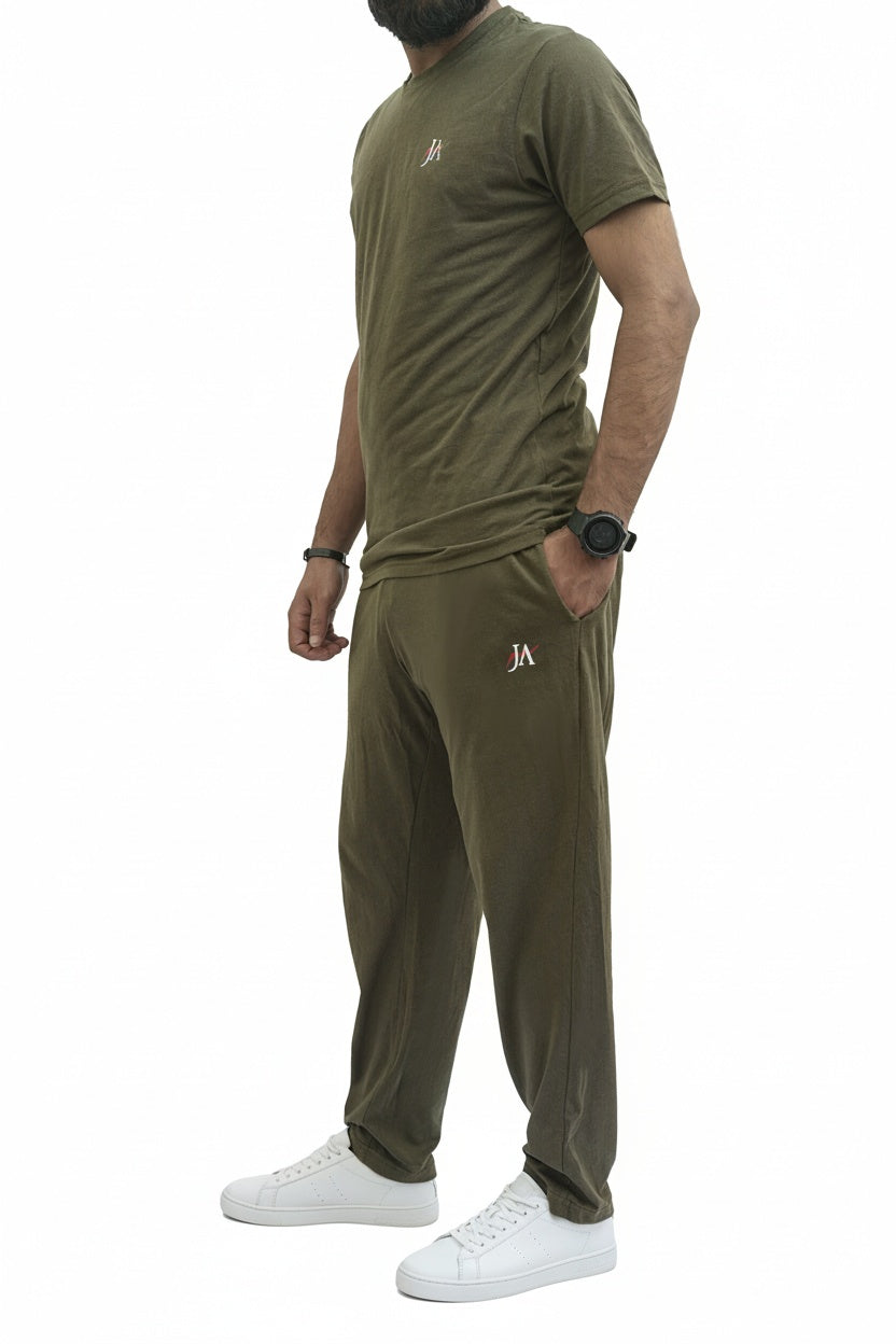 Elite Comfort-100% Cotton Olive Drab Tracksuit