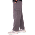 Cargo Cotton Fleece Trouser - Grey