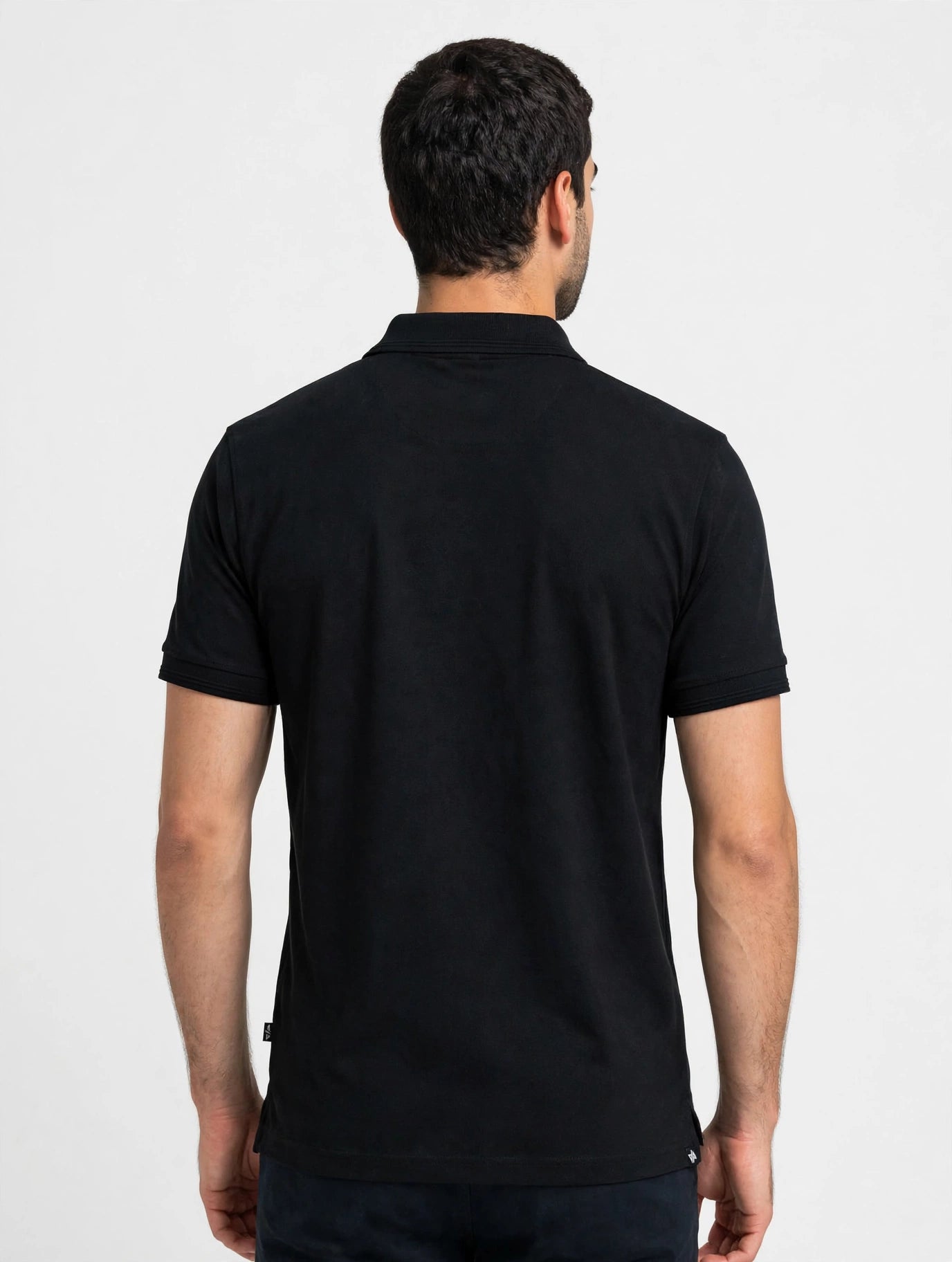 Black Button Polo